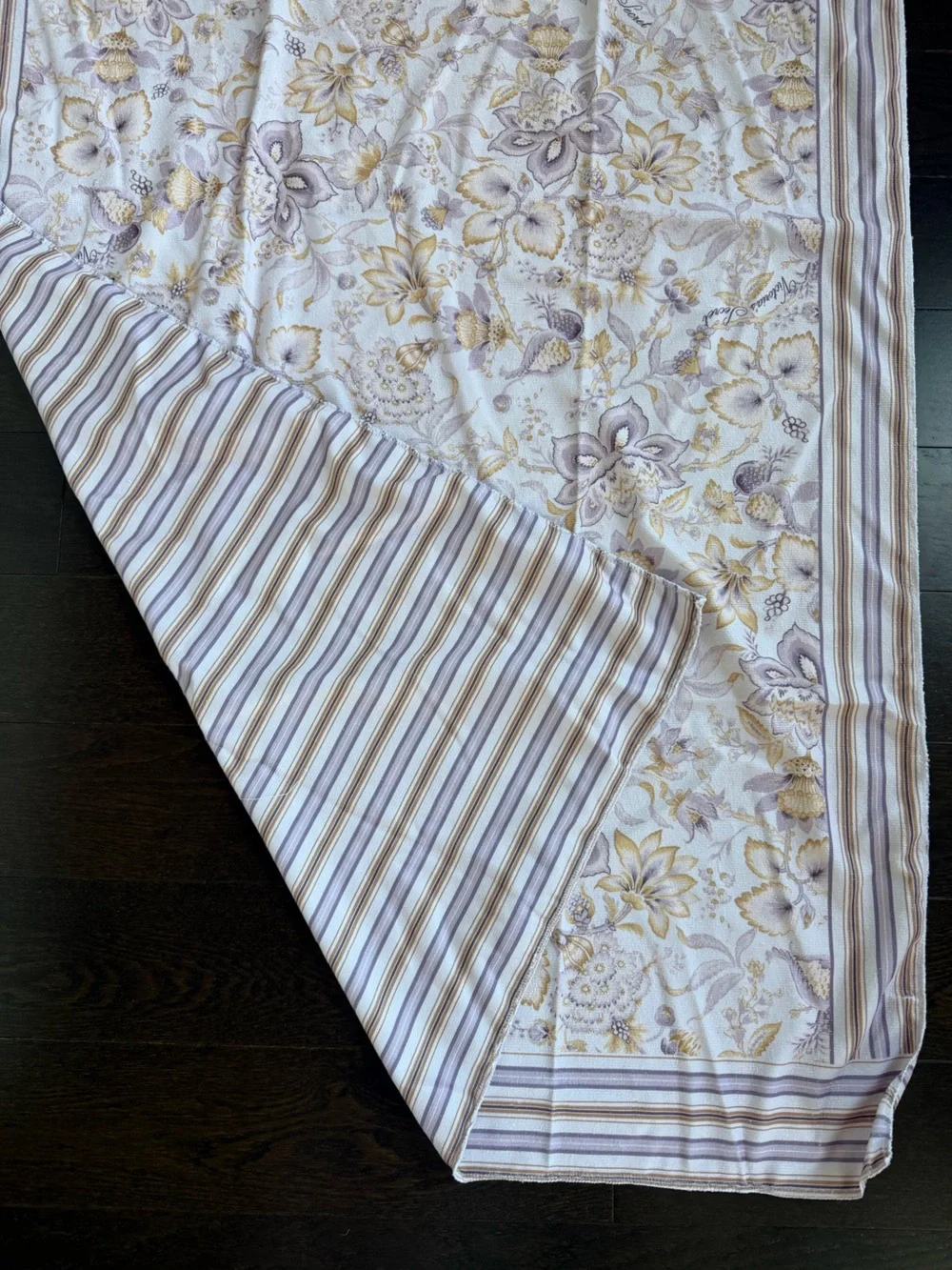 Victoria's Secret Lavender Floral Beach Towel with Backpack Straps